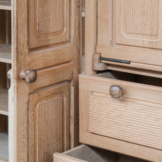 Image 1 of Vintage oakwood cabinet by Guillerme and Chambron, France 1960s