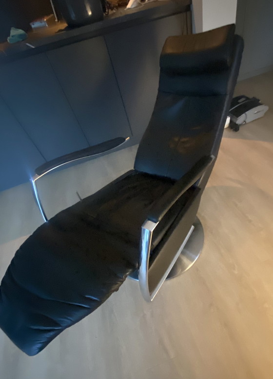 Image 1 of Prominent Relax Chair Black Leather