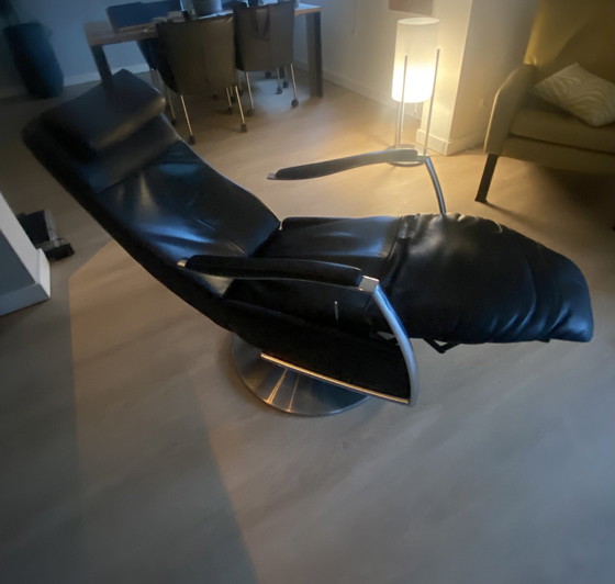 Image 1 of Prominent Relax Chair Black Leather