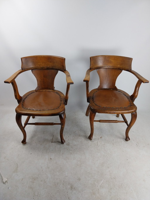 2 X Globe Wernicke Armchair 1880'S