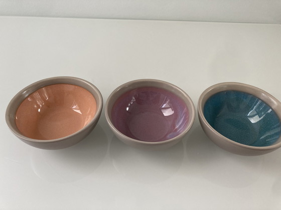 Image 1 of Set Of Three Colorful Bowls