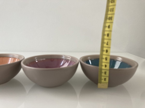 Image 1 of Set Of Three Colorful Bowls