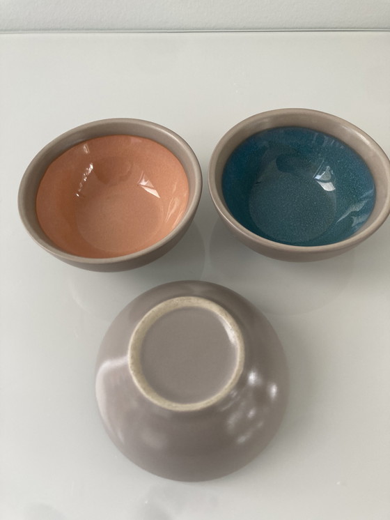 Image 1 of Set Of Three Colorful Bowls