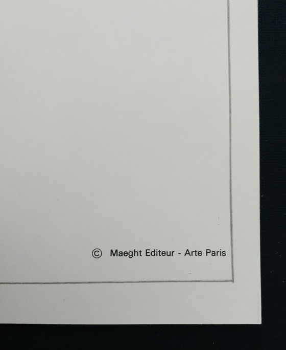 Image 1 of Saul Steinberg, Signed With Registration In Impressum Copyright "Maeght Editeur - Arte Paris" Offset lithograph.