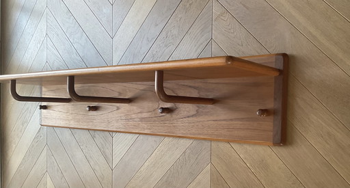 Teak wall coat rack Kai Kristiansen