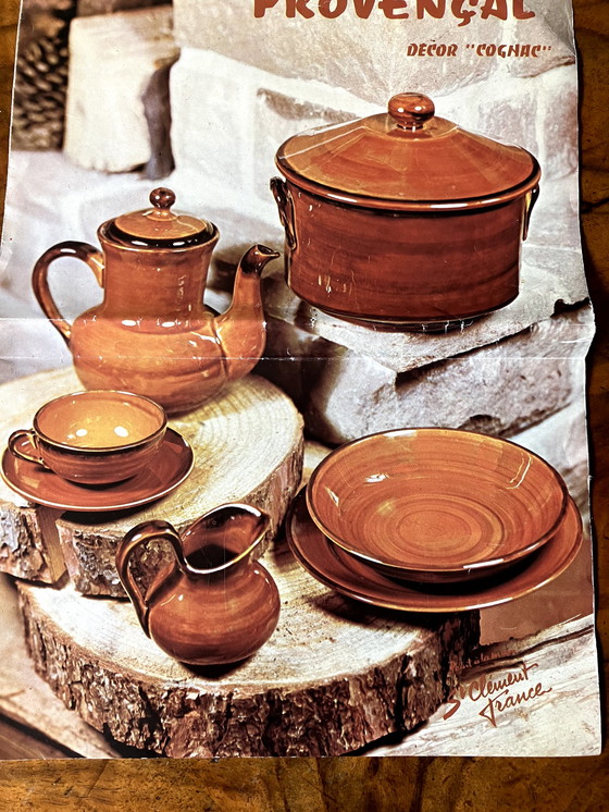 Image 1 of Faïencerie St Clémentt provencal Pottery service