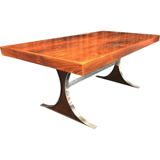 Vintage dining table by René Jean Caillette model
