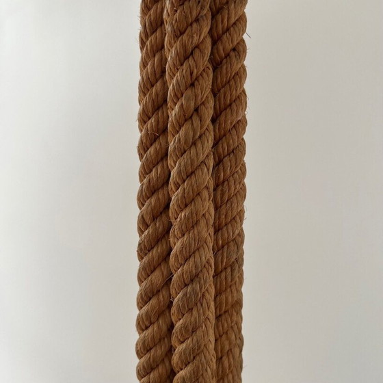 Image 1 of Vintage rope floor lamp by Audoux-Minet, France 1960