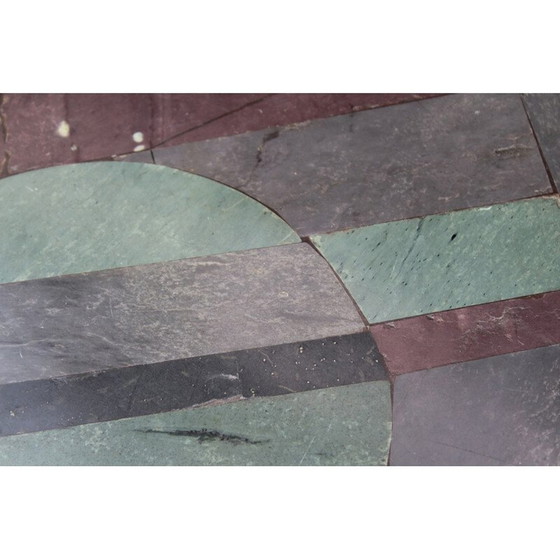 Image 1 of Vintage multi-colored coffee table by Pierre Elie Gardette, 1980