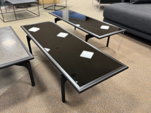 Rolf Benz 901 413 Coffee Table Black Glass L126