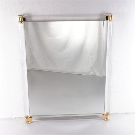 Image 1 of Charles Hollis Jones Large Plexiglas Wall Mirror,1970 USA