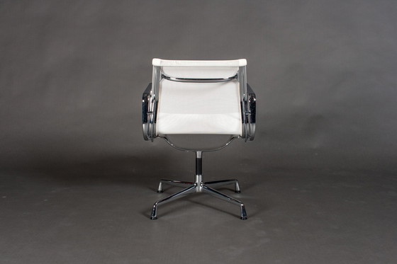 Image 1 of 4x Vitra ea108 white netweave chrome