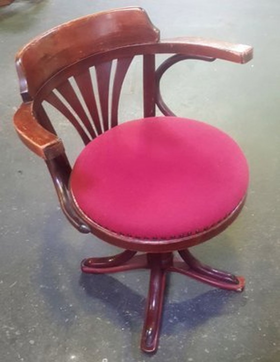 Image 1 of Office Swinging Chair Captains Chair In Wood