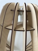 Lampada da parete in legno Bomerango Wall Spin