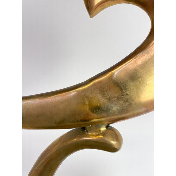 Image 1 of Mid-century brass bird sculpture, 1970s