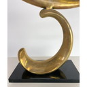 Escultura de pájaro de latón de mediados de siglo, década de 1970