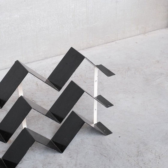 Image 1 of Vintage bent steel bookshelf, France 1960