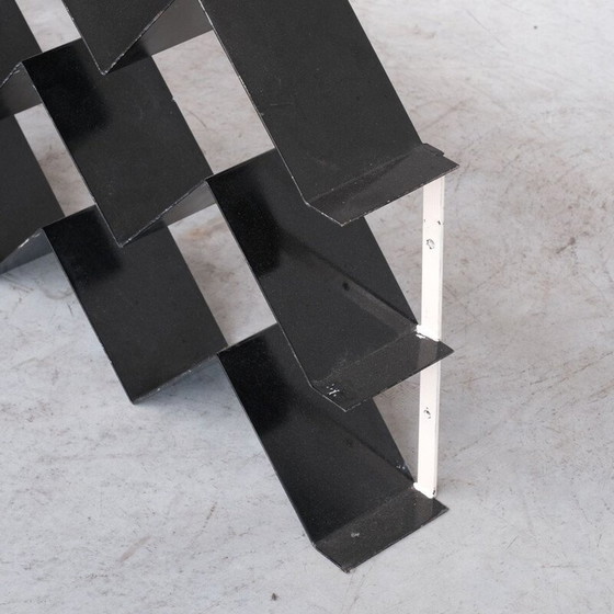 Image 1 of Vintage bent steel bookshelf, France 1960