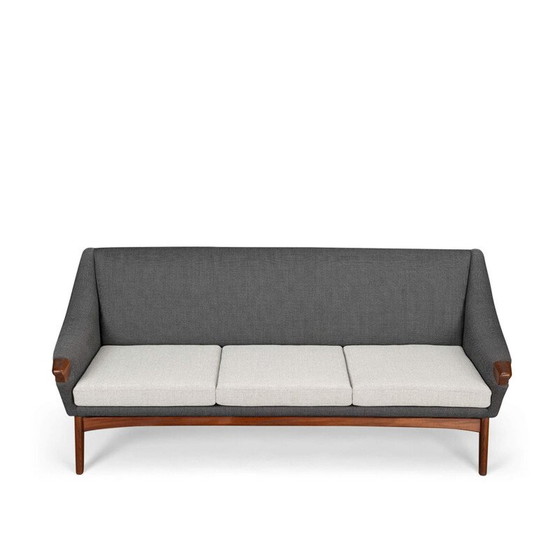 Image 1 of Vintage grey 3-seater sofa by Johannes Andersen for Cfc Silkeborg, 1960s