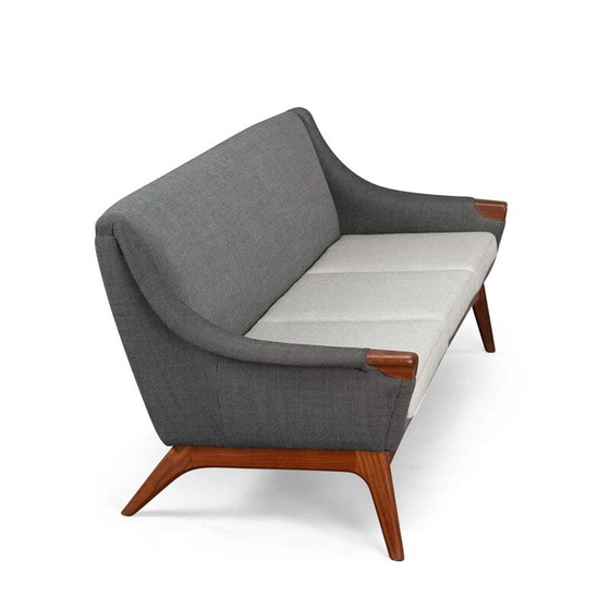 Image 1 of Vintage grey 3-seater sofa by Johannes Andersen for Cfc Silkeborg, 1960s