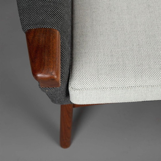 Image 1 of Vintage grey 3-seater sofa by Johannes Andersen for Cfc Silkeborg, 1960s