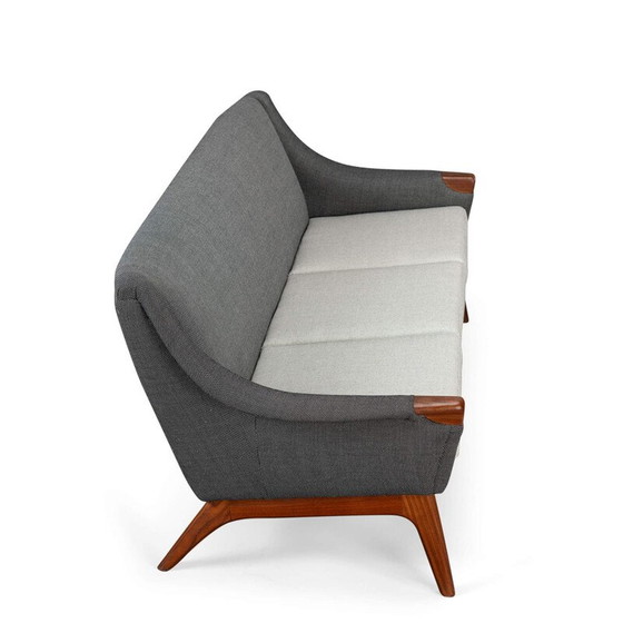 Image 1 of Vintage grey 3-seater sofa by Johannes Andersen for Cfc Silkeborg, 1960s