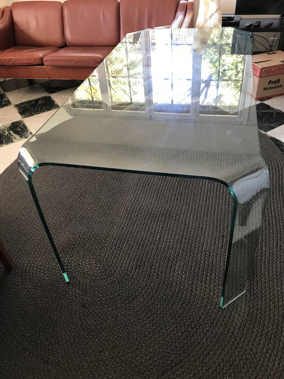 Image 1 of Fiam Italia Glass Table and Armchair