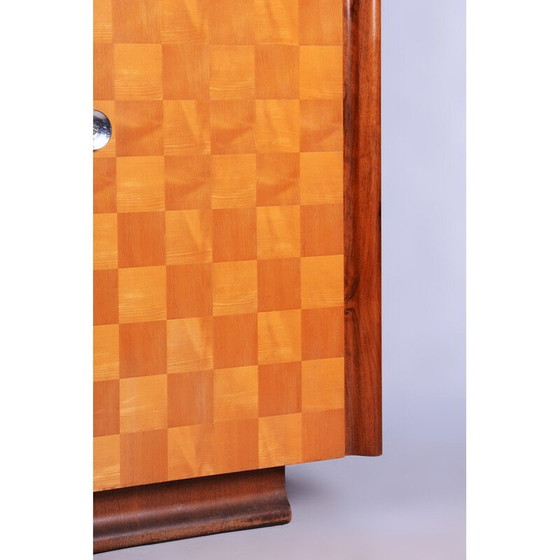 Image 1 of Vintage Art Deco cabinet in maple and walnut by J. Halabala for Up Zavody, Czechoslovakia 1930