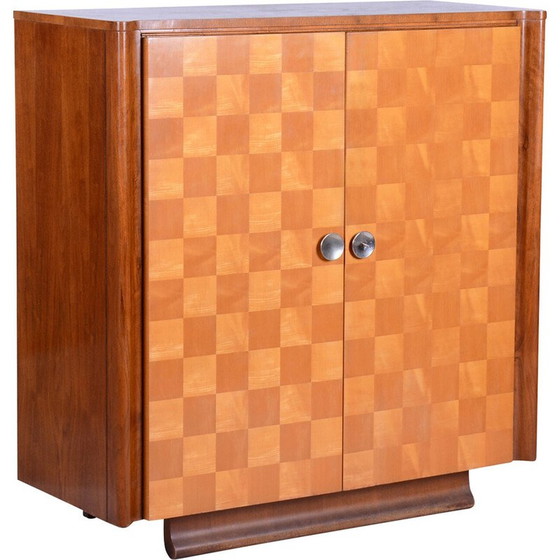 Image 1 of Vintage Art Deco cabinet in maple and walnut by J. Halabala for Up Zavody, Czechoslovakia 1930