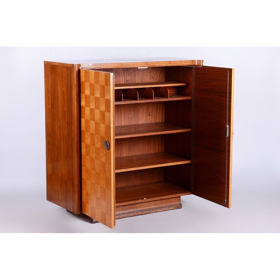Image 1 of Vintage Art Deco cabinet in maple and walnut by J. Halabala for Up Zavody, Czechoslovakia 1930