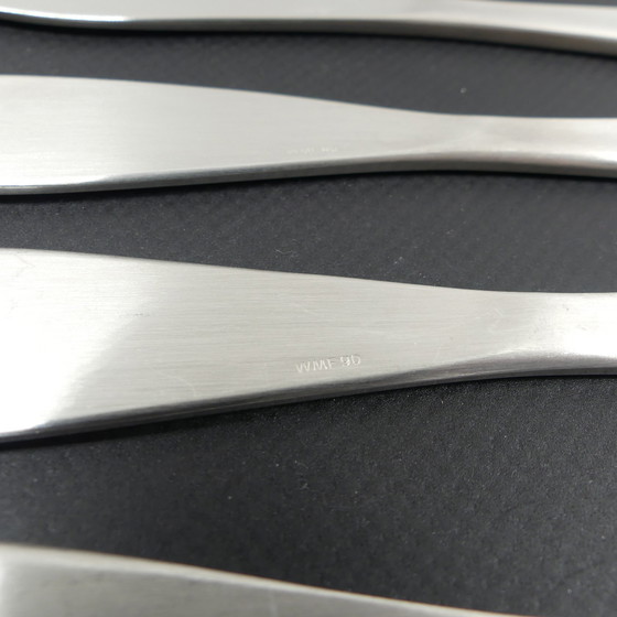 Image 1 of Wmf Stockholm fish cutlery set12 pieces, silverplated, Design Kurt Mayer