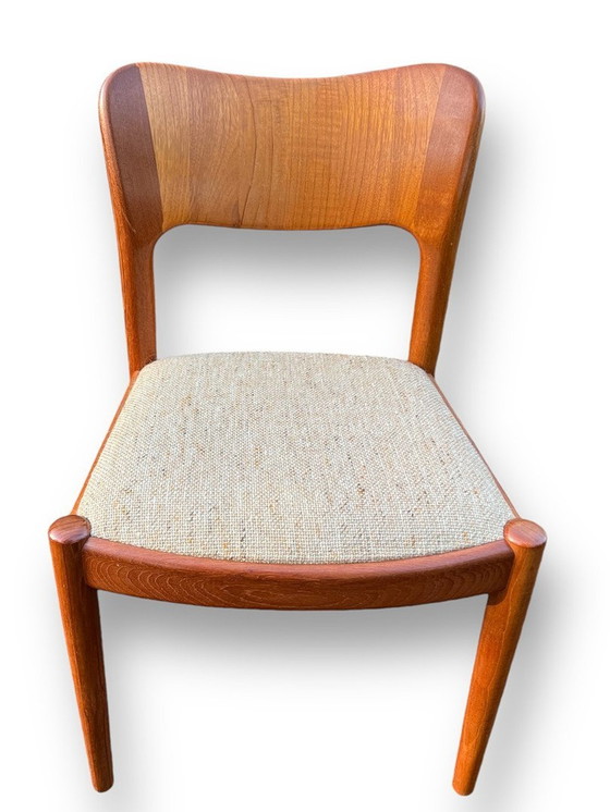 Image 1 of Niels Koefoed For Hornslet, 6 chairs / dining chairs, model '177', teak, 1960s, Denmark