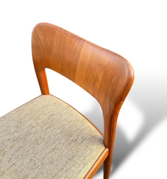 Image 1 of Niels Koefoed For Hornslet, 6 chairs / dining chairs, model '177', teak, 1960s, Denmark