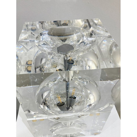 Image 1 of Lámpara de mesa de plexiglás de mediados de siglo, década de 1970
