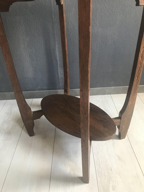 Image 1 of Art Deco Side Table Oak