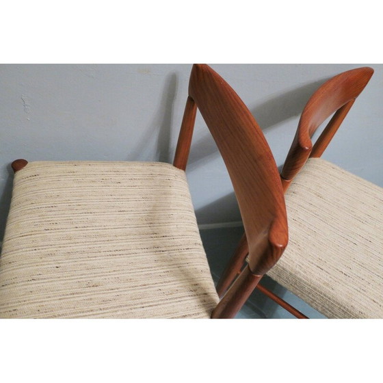 Image 1 of Pair of mid-century danish teak side chairs by H. W. Klein, 1960s