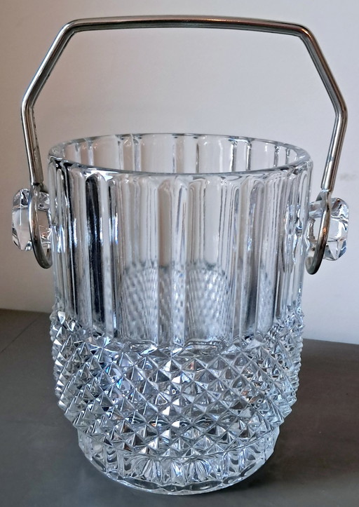 Glass Ice Bucket, 1970