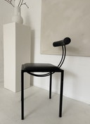 Postmodern Steel Leather Chair