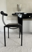 Postmodern Steel Leather Chair