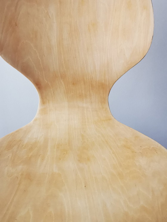 Image 1 of Working Chair, Dutch Design 1980s, Bucket Seat Fully In Plywood