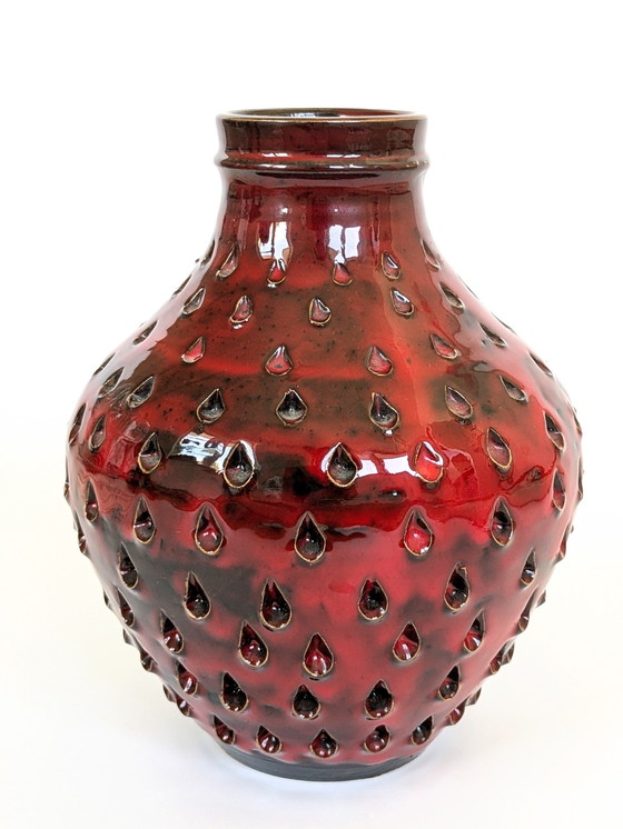 Image 1 of 1960S Strawberry Ceramic Vase | Made In Italy