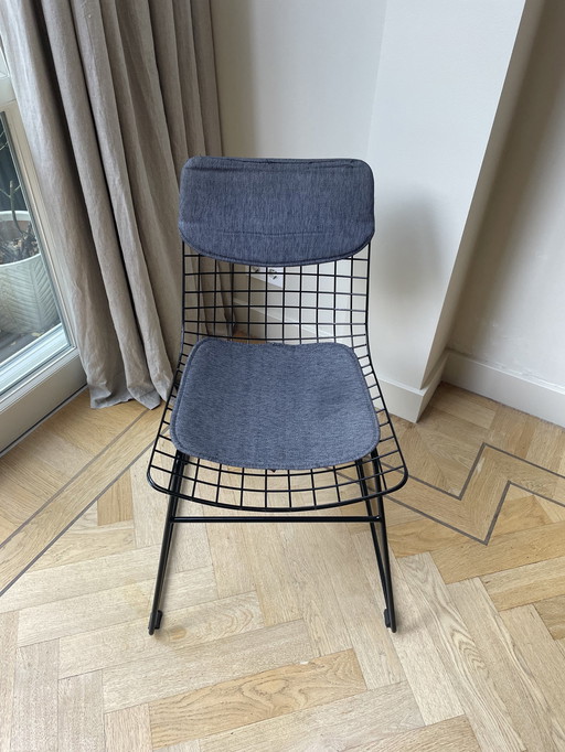 Hk Living Wire Chair- Black