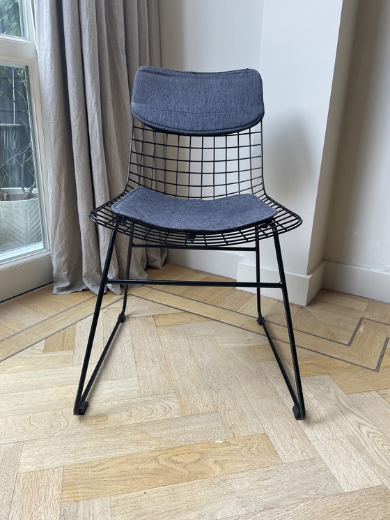 Image 1 of Hk Living Wire Chair- Black