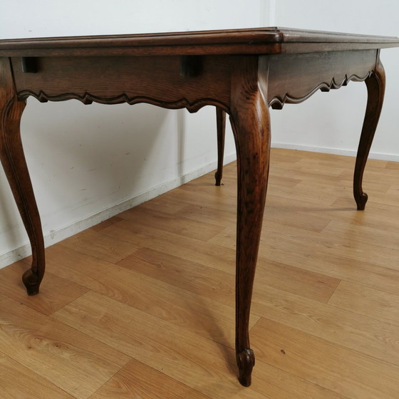 Image 1 of Brocante Queen Ann Dining Table Dining Room Table Extendable And Demountable