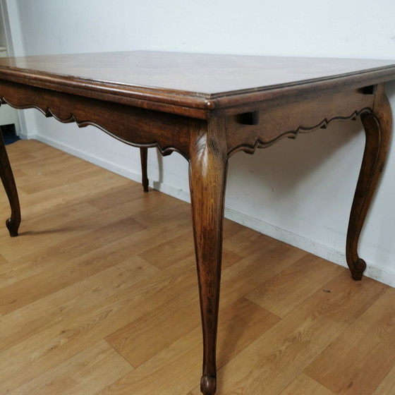 Image 1 of Brocante Queen Ann Dining Table Dining Room Table Extendable And Demountable