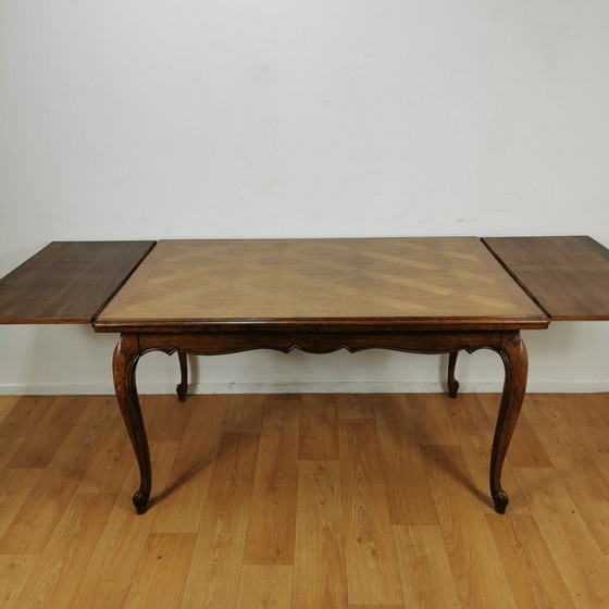 Image 1 of Brocante Queen Ann Dining Table Dining Room Table Extendable And Demountable