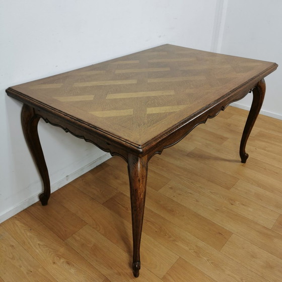 Image 1 of Brocante Queen Ann Dining Table Dining Room Table Extendable And Demountable