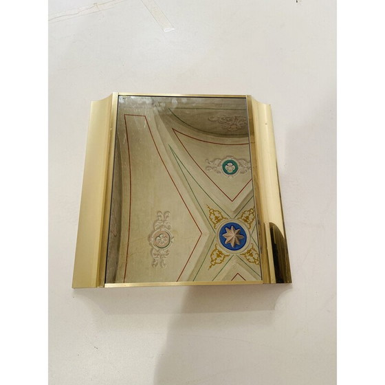 Image 1 of 1x specchio da parete dorato in stile Regency italiano, anni '70