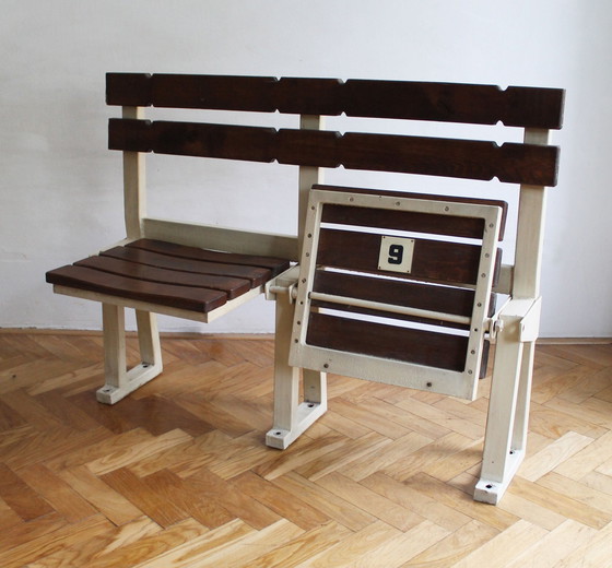 Image 1 of 1970'S Stadium Bench, Seats No. 9 And No. 10