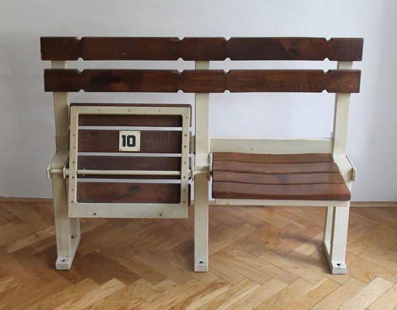 Image 1 of 1970'S Stadium Bench, Seats No. 9 And No. 10